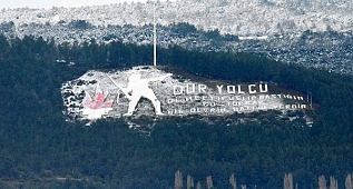 Çanakkale'de Kar Manzarası