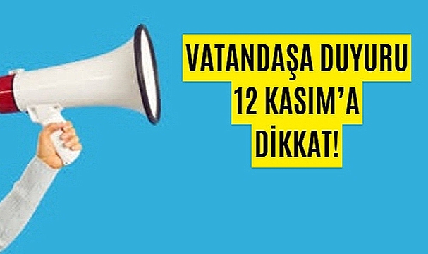 12 KASIM'DA DEPREM TATBİKATI YAPILACAK!