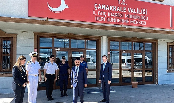 VALİ AKTAŞ, AYVACIK GERİ GÖNDERME MERKEZİNDE İNCELEMELERDE BULUNDU