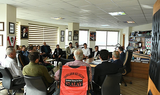 ŞİMŞEK'TEN ARSLAN'A ZİYARET