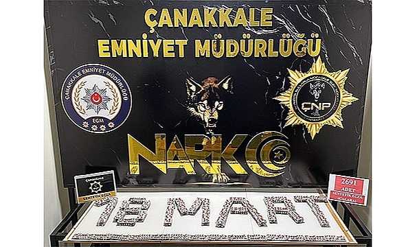 ÇANAKKALE'DE UYUŞTURUCU OPERASYONU