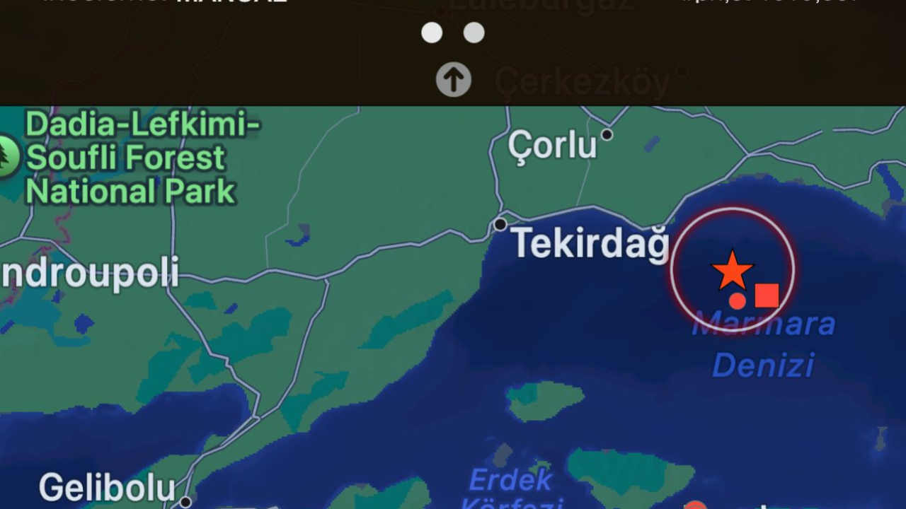 Marmara Denizi'nde 6.2 Büyüklüğünde Deprem