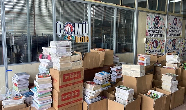 ÇOMÜ’den Hatay’a 10 Bin Kitap Destek