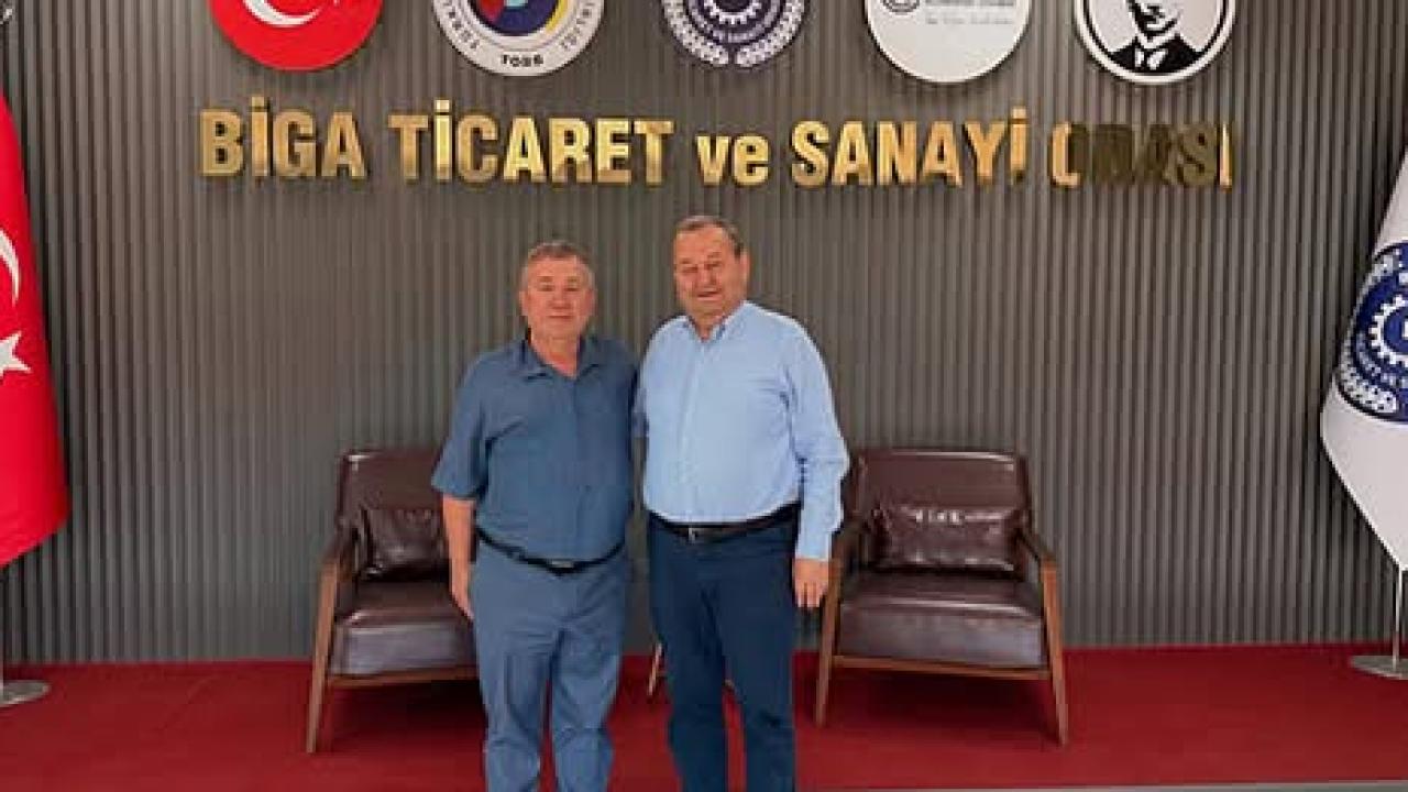 BİGA KENT KONSEYİ BAŞKANI ERKAP'TAN BİGA TSO'YA ZİYARET